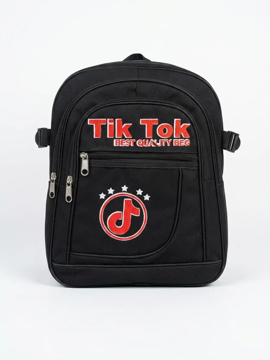 Stylish Boy's Parachute Backpack - 1 Pcs in Classic Black