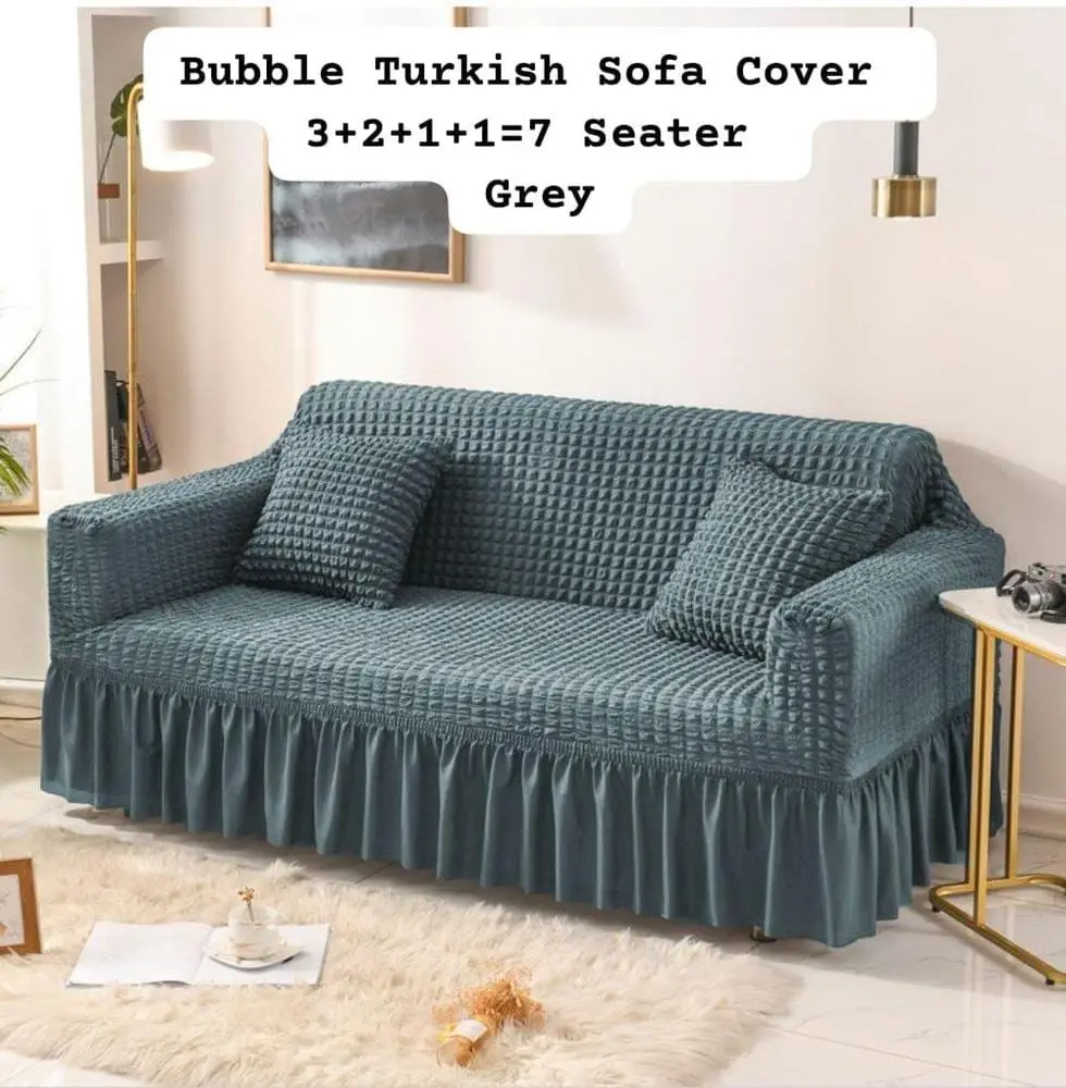 Bubble 7 Seater Jersey Textured Sofa Covers