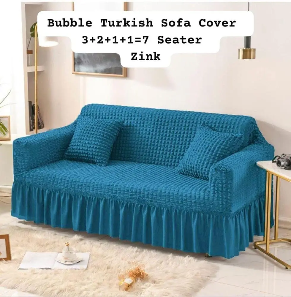 Bubble 7 Seater Jersey Textured Sofa Covers