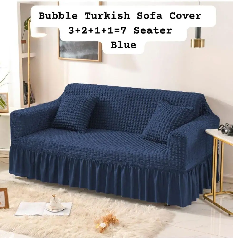 Bubble 7 Seater Jersey Textured Sofa Covers