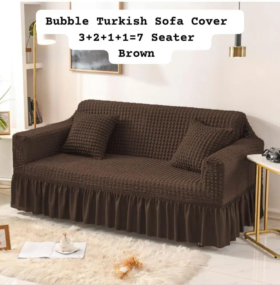 Bubble 7 Seater Jersey Textured Sofa Covers