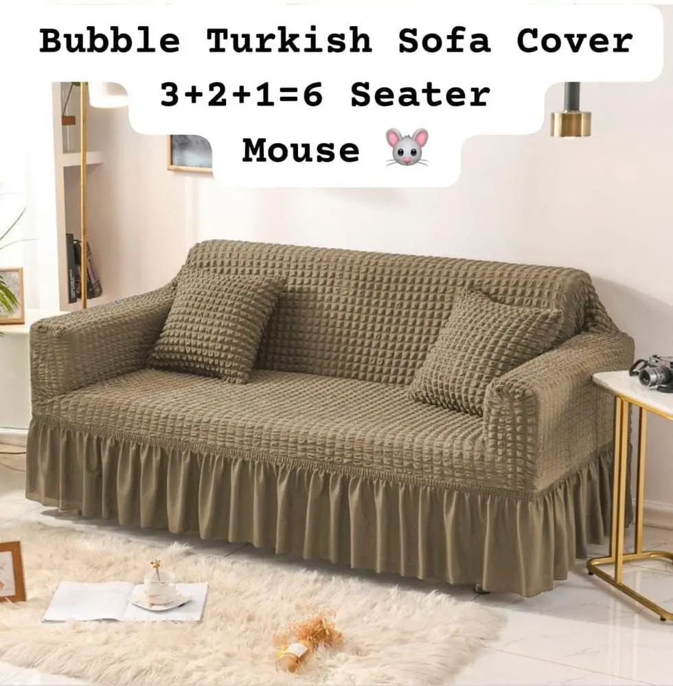 6 Seater Jersey Textured Sofa Covers