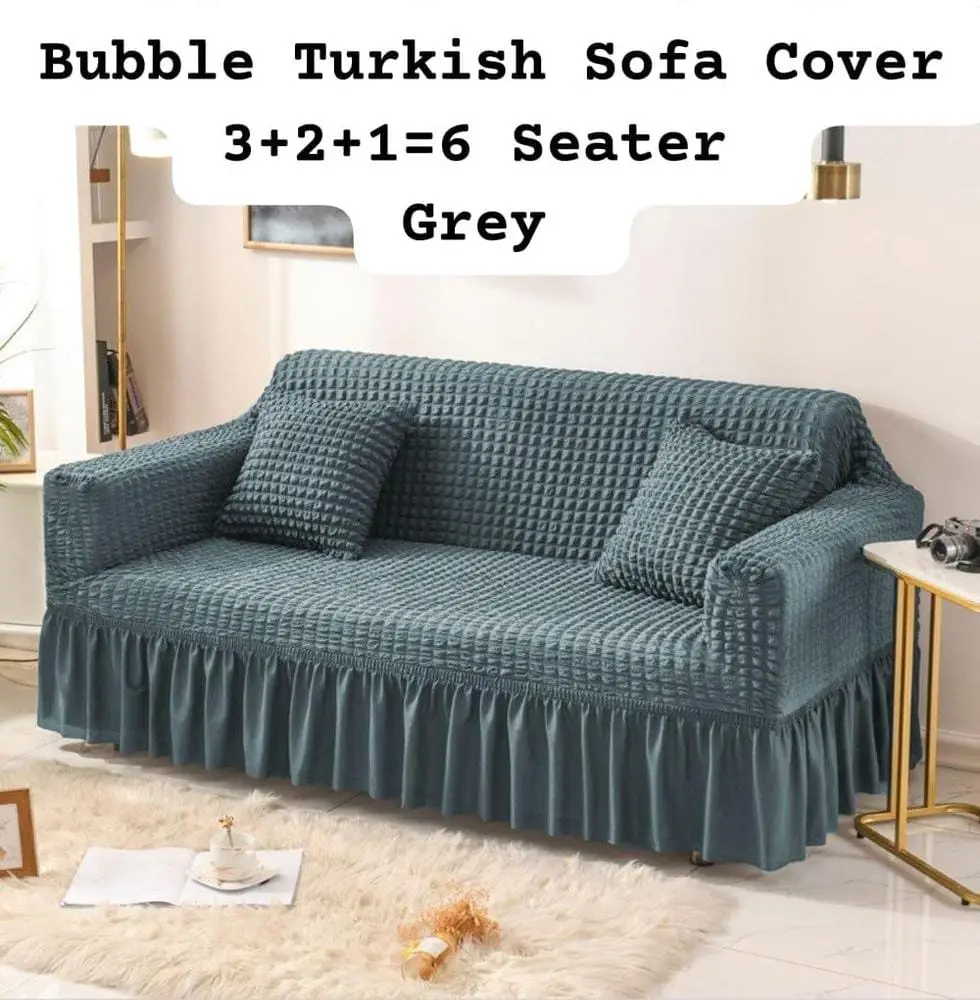 6 Seater Jersey Textured Sofa Covers