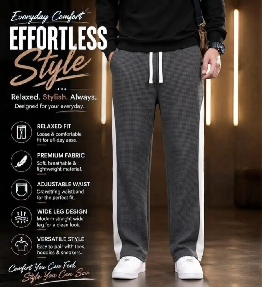 1 Pc Men's Dri Fit Plain Trouser