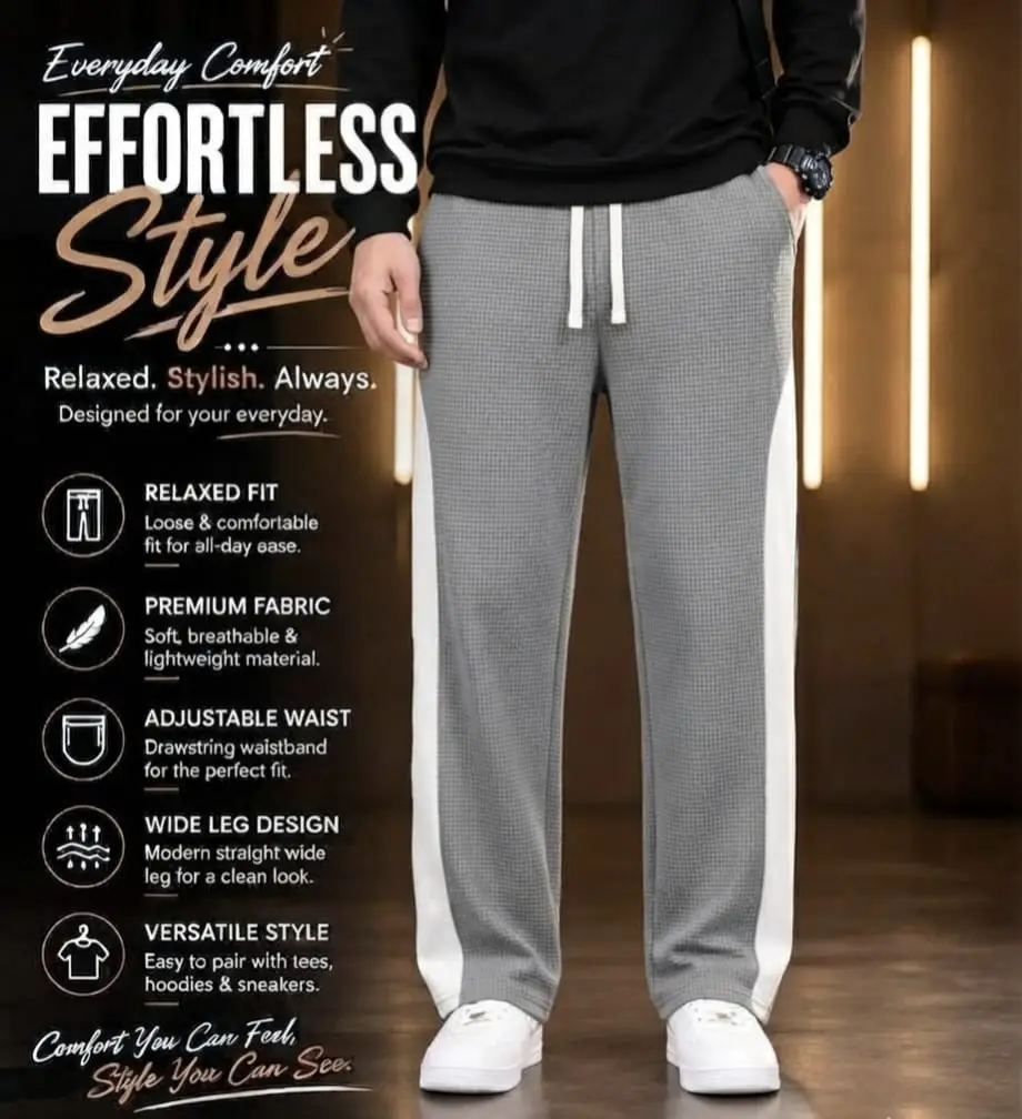 1 Pc Men's Dri Fit Plain Trouser