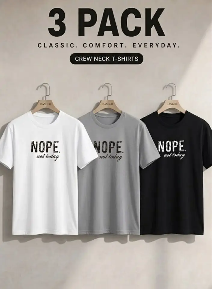 3 Pcs Men's Dri Fit Printed Shirt