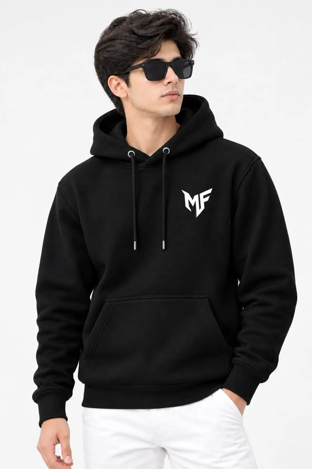 1 Pc Men's Fleece Printed Hoodie