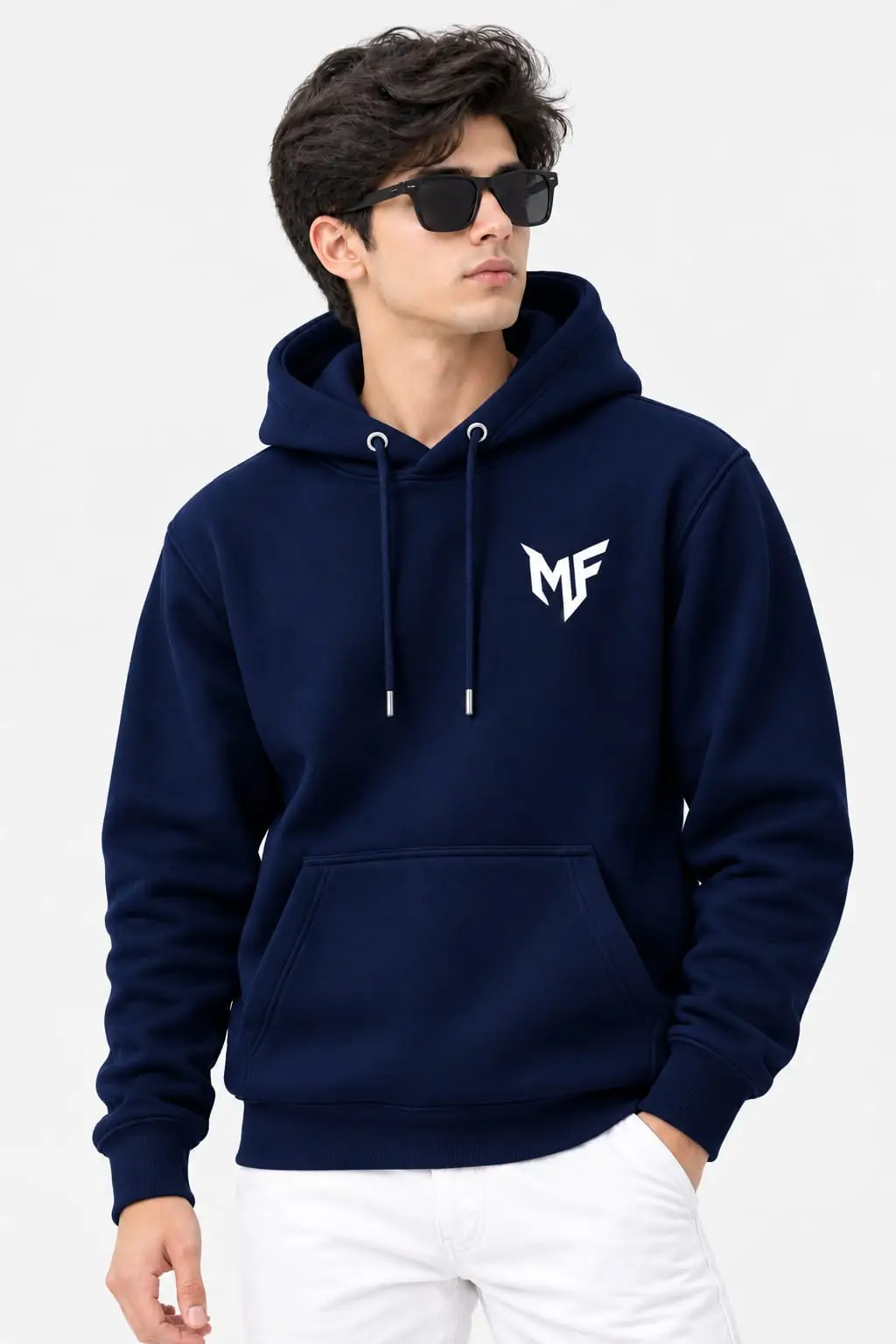 1 Pc Men's Fleece Printed Hoodie