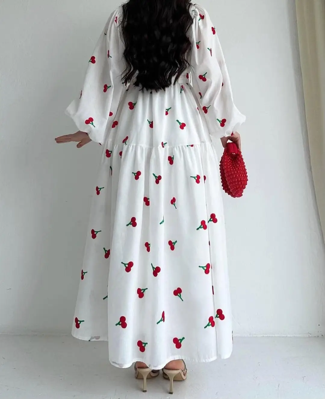 1 Pc Women's Stitched Silk Printed Maxi