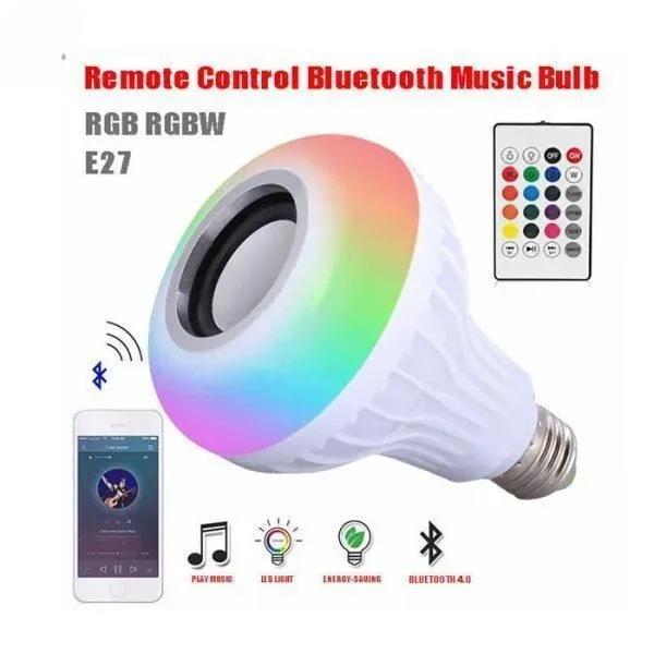 LED Music Bulb with Remote Control & Built-in Speaker