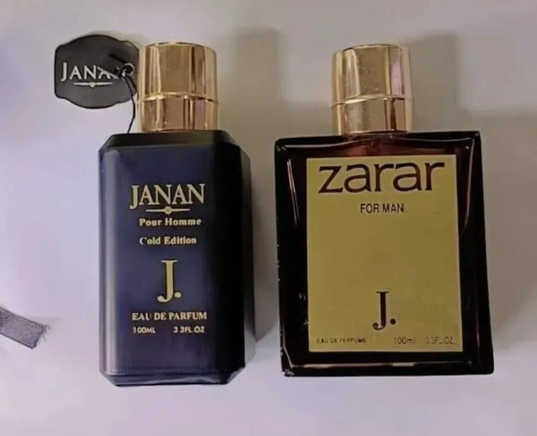 Unisex Woody Perfume 2x100ml Sweat Resistant Black