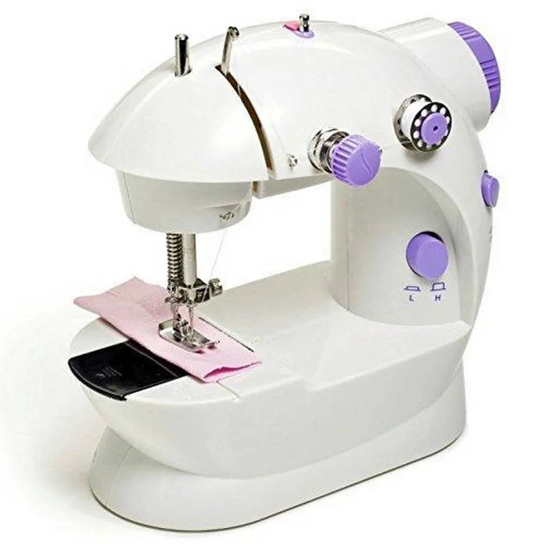 Mini Sewing Machine 5cm Double Thread Portable Black