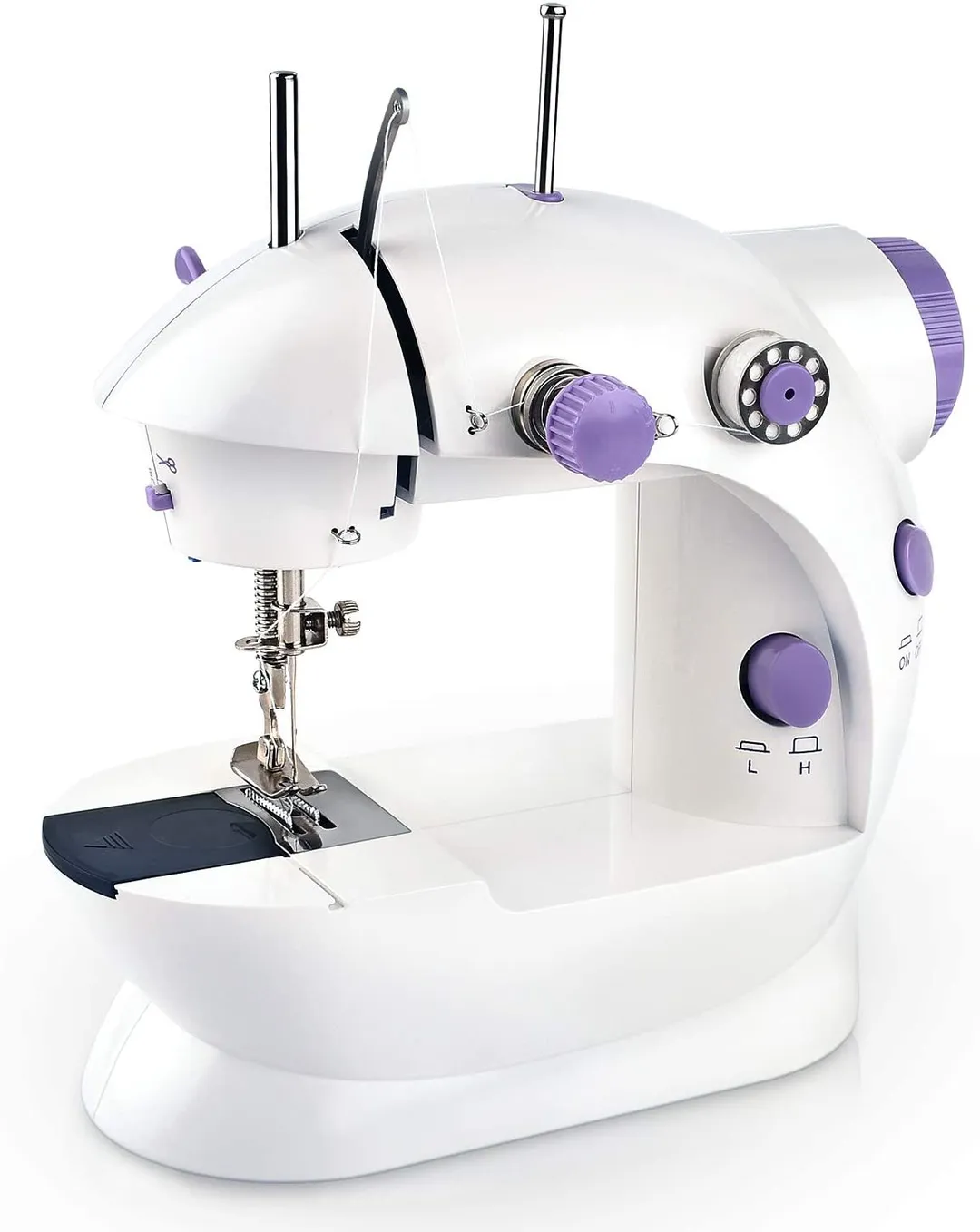 Mini Sewing Machine 5cm Double Thread Portable Black