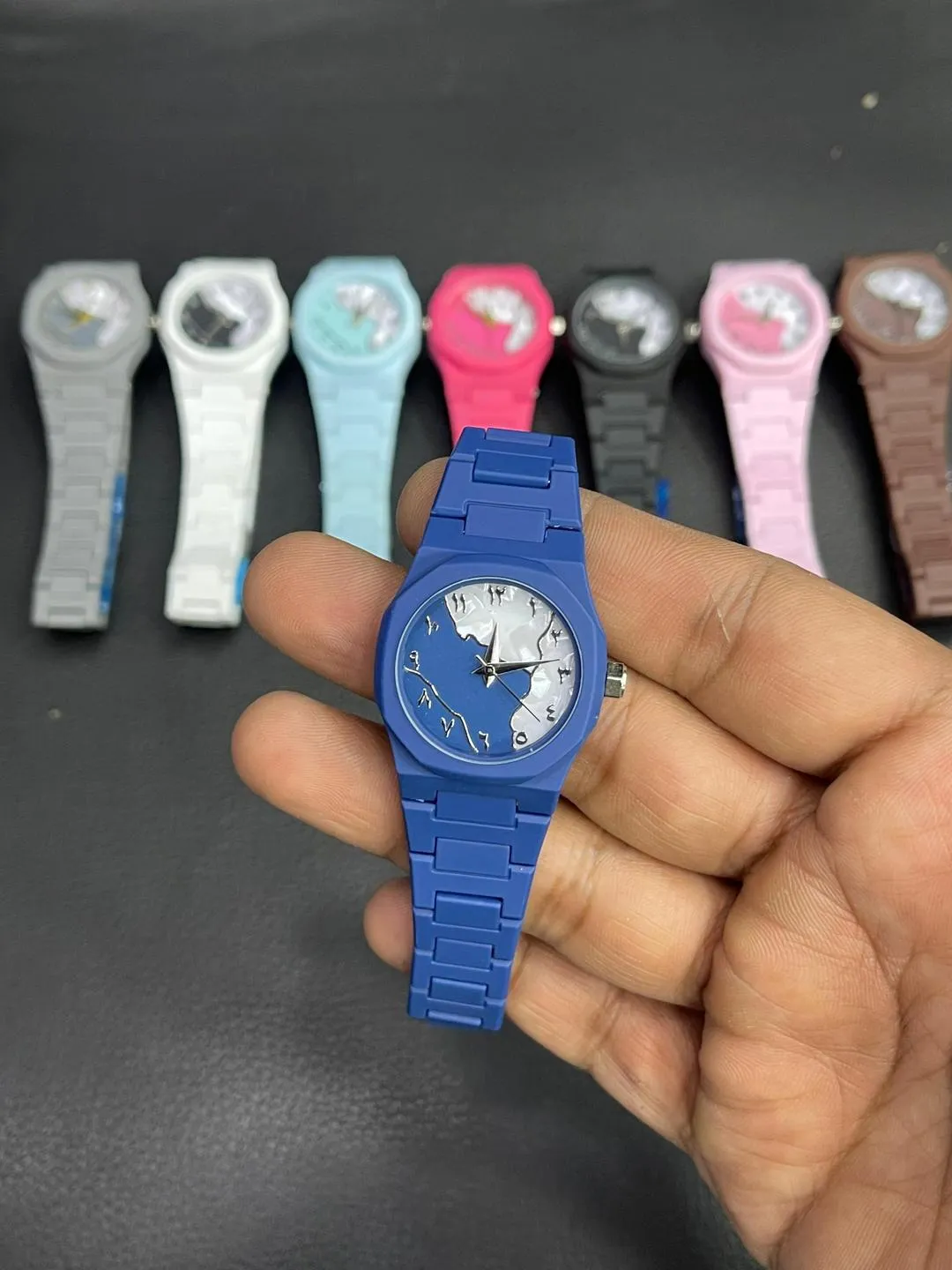 Stylish Arabic Aura Watch for Girls Women Pink