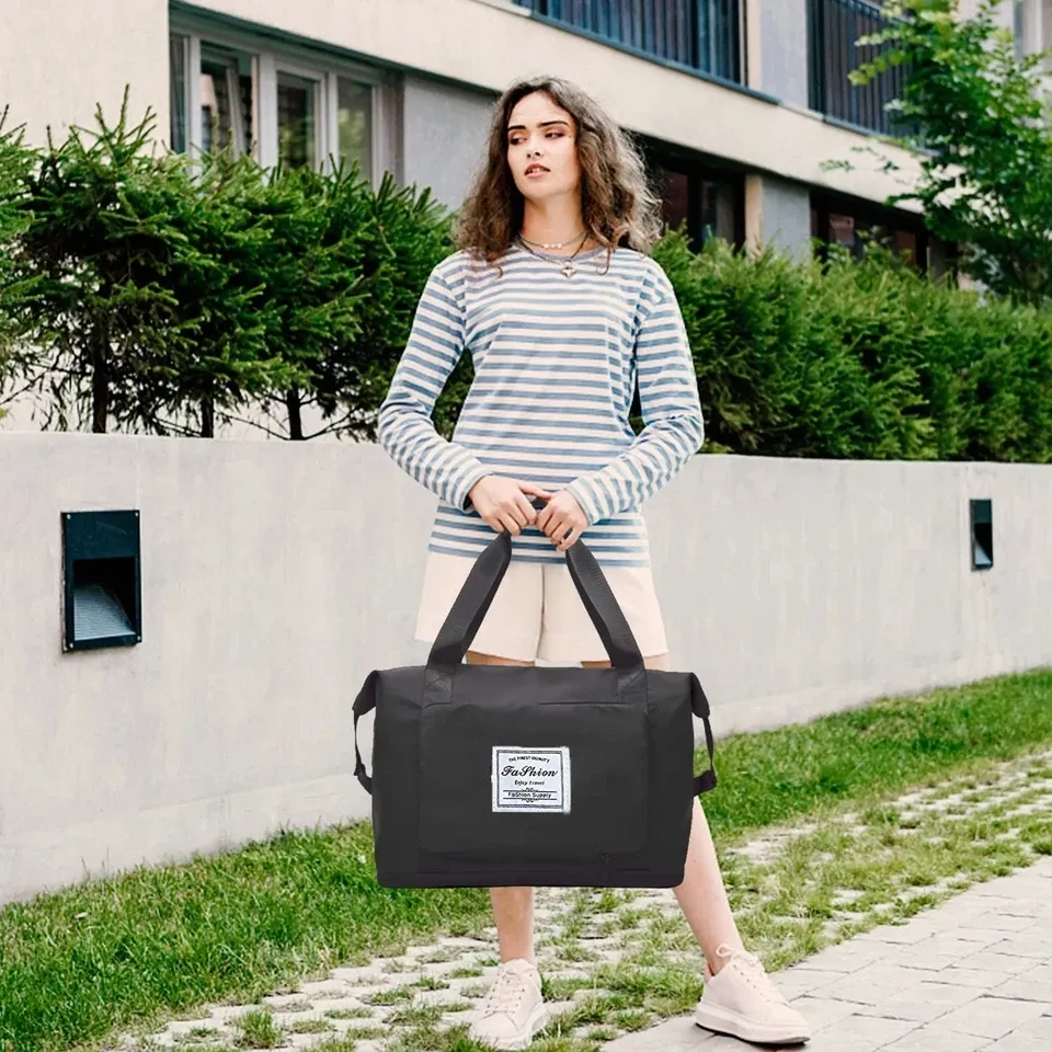 High Quality Large Capacity 2 in 1 Folding Travel Bag, Shoulder Bag Travel