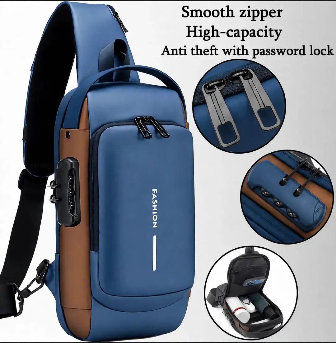 Water Resistant Anti Theft Crossbody Bag for Travel