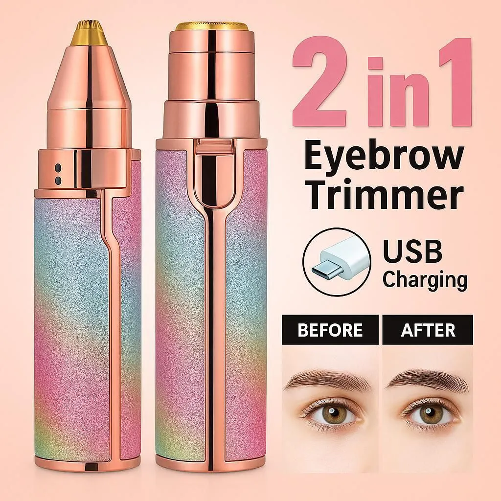 Rechargeable Eyebrow Trimmer for Women & Men Multicolor