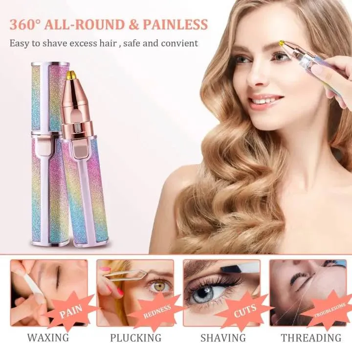 Rechargeable Eyebrow Trimmer for Women & Men Multicolor