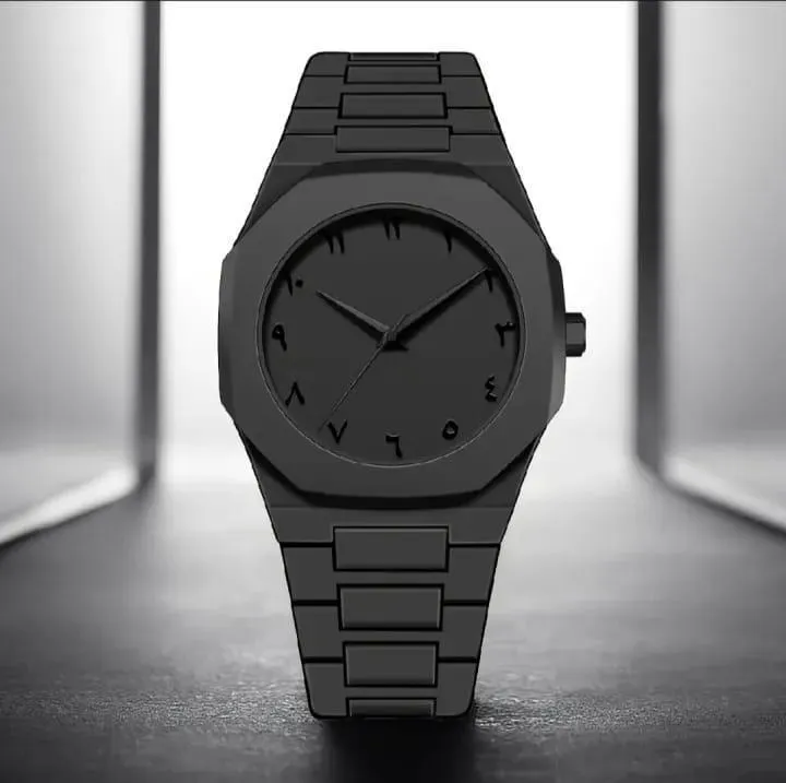 Men's Carbon Fiber Watch Black Analog Daily Wear