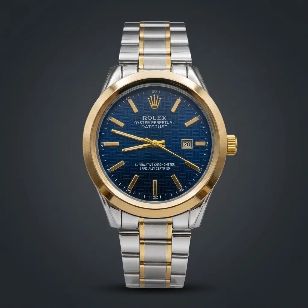 Men's Modern Stylish Look Watch With Date - Random Multicolor Dial - Art# M247 -RoxBj9008500Dt-S&G-0053