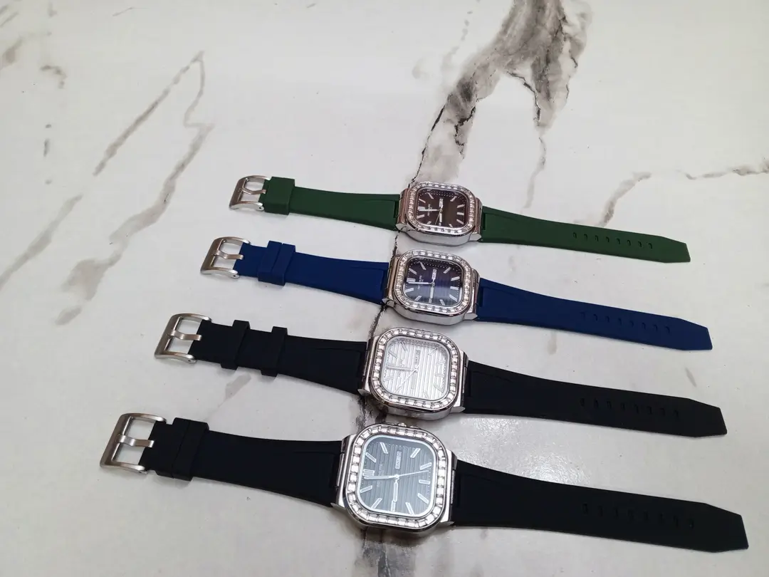 Men's Modern Stylish Look Rubber Strap Watch With Day & Date Feature - with Random Multicolor Dial - Art # M247 -PP9007000k-0055
