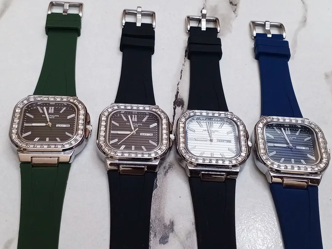 Men's Modern Stylish Look Rubber Strap Watch With Day & Date Feature - with Random Multicolor Dial - Art # M247 -PP9007000k-0055