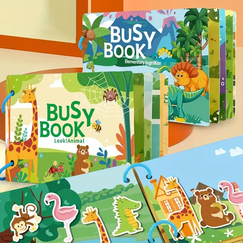 Kids Educational Learning Sticker Book for Kids Multicolor