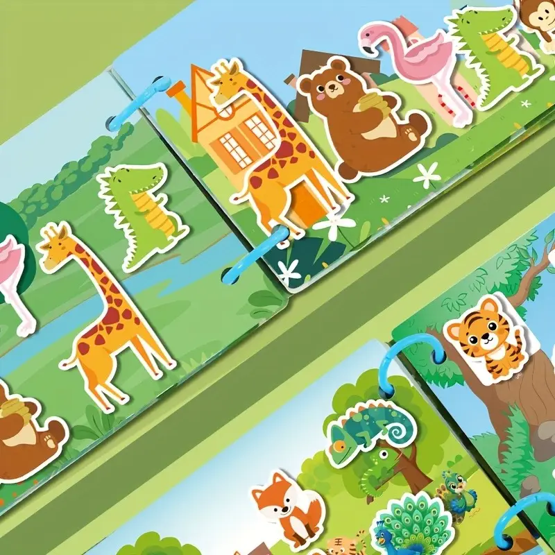Kids Educational Learning Sticker Book for Kids Multicolor