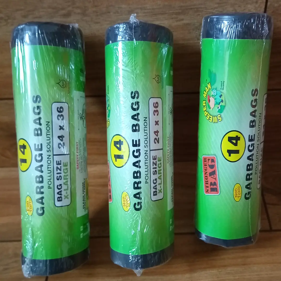 Pack of 3 Garbage Bag Roll Size Extra Large 24 x 36 Inches