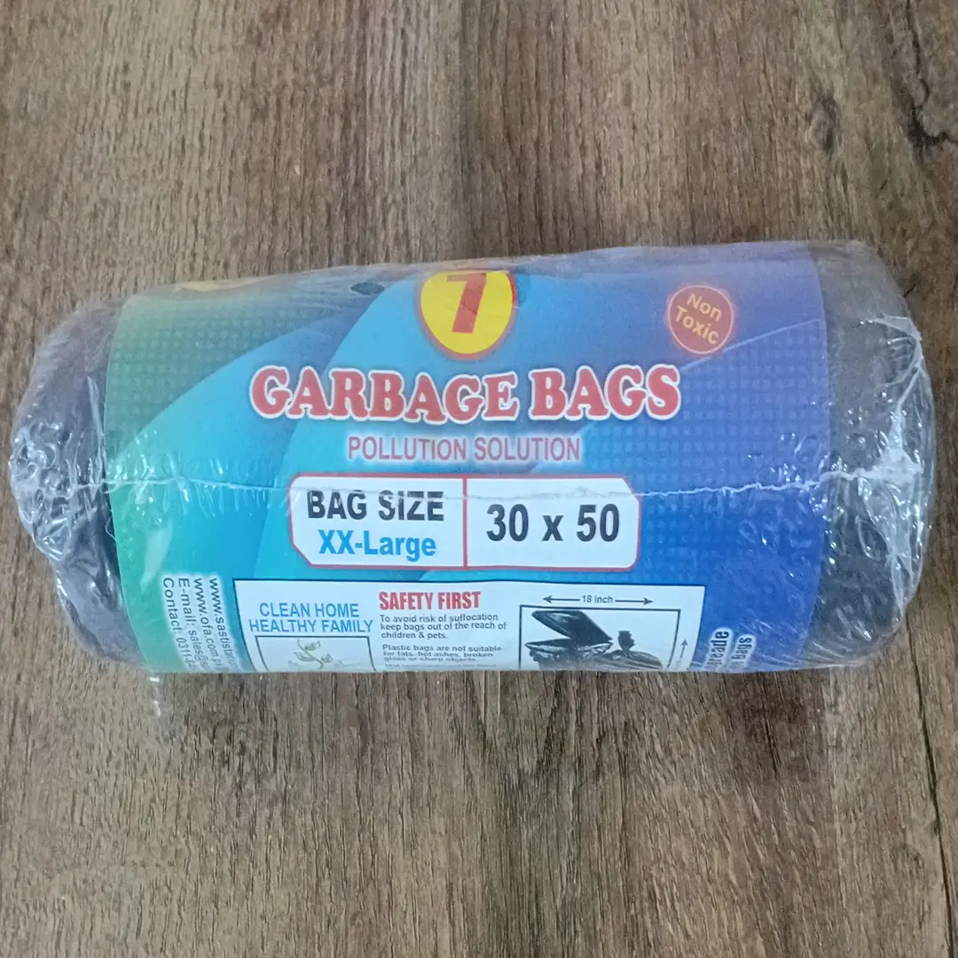 Pack of 1 Garbage Bag Roll Size XXL -  30 x 50 Inches