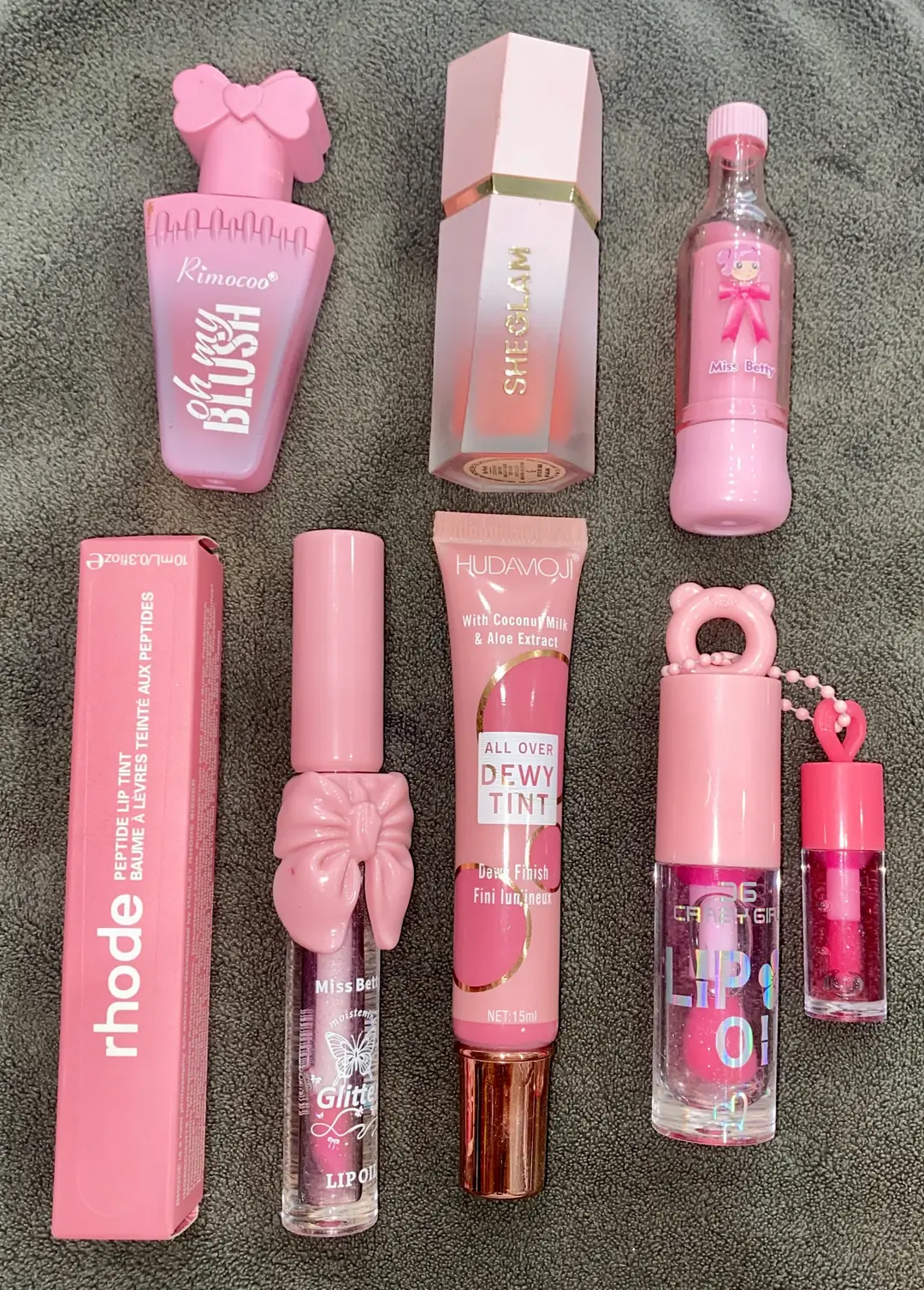 Brown and Pink Makeup Bundle 7 in 1 For Girls - 7 pcs