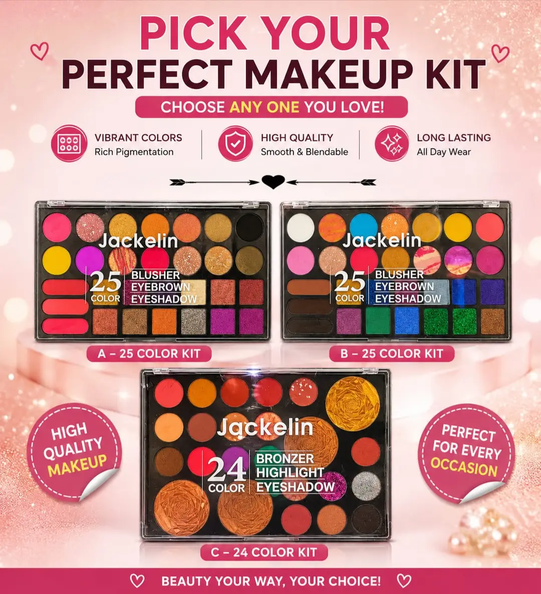 All in one makeup pallet - high quality makeup pallet for everyday use