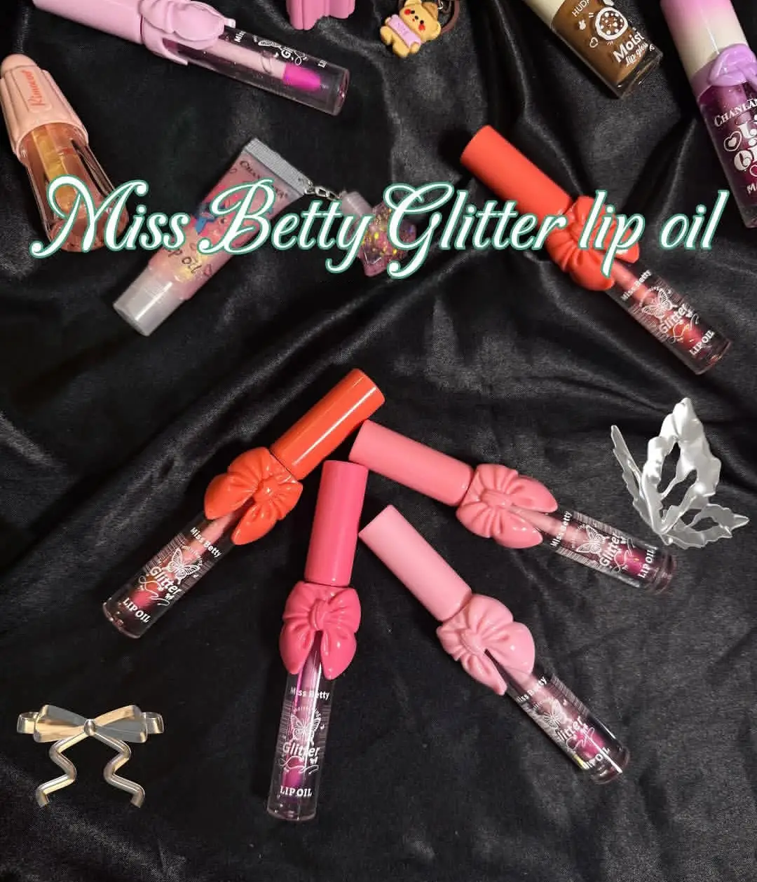 Miss Betty Girl Pretty Bow Lip Oil - 1pc