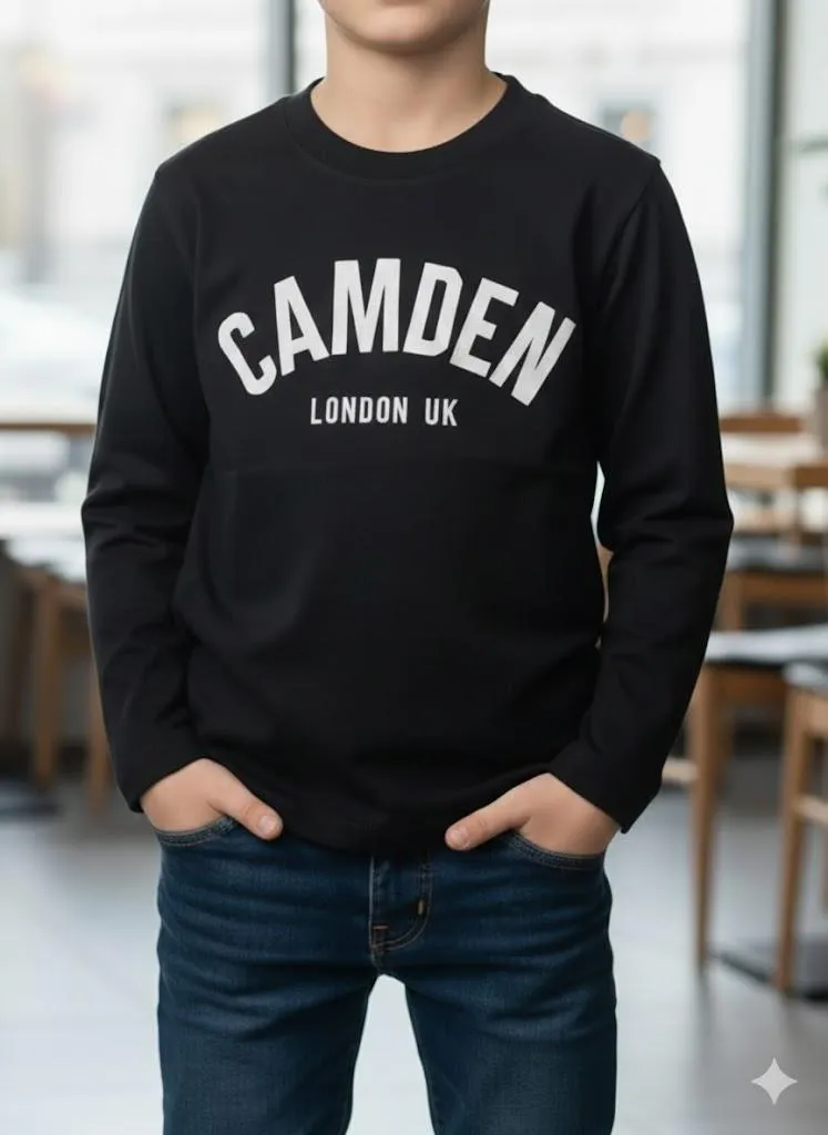 1 Pc Boy's Stitched Jersey Printed Sweatshirt