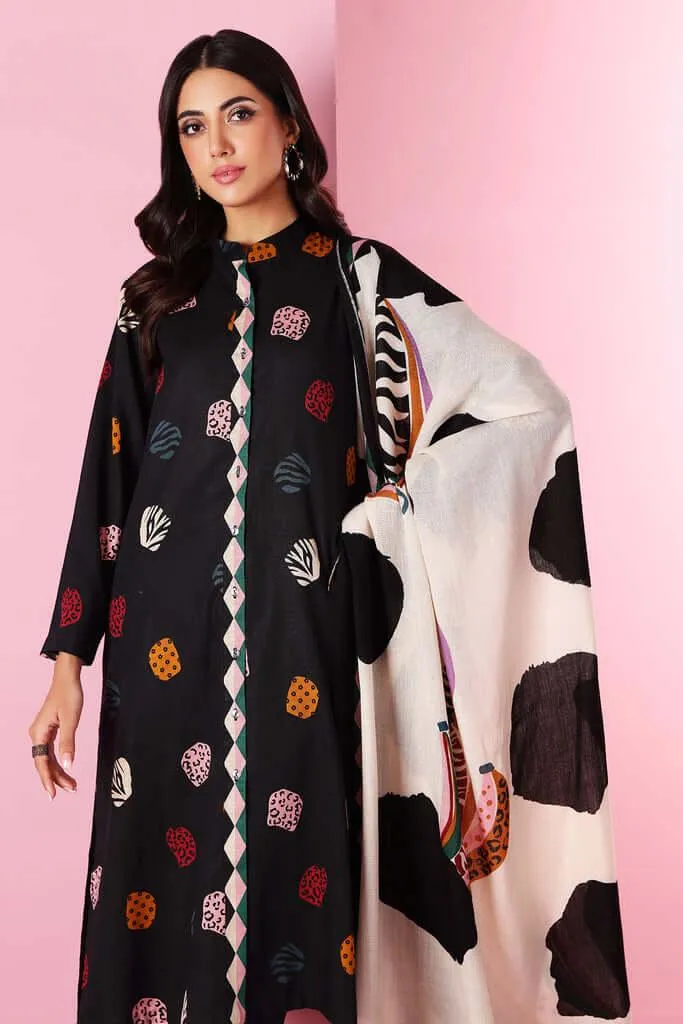 MIX TRENDING DESIGNS 3 Pcs Unstitched Embroidered Suit