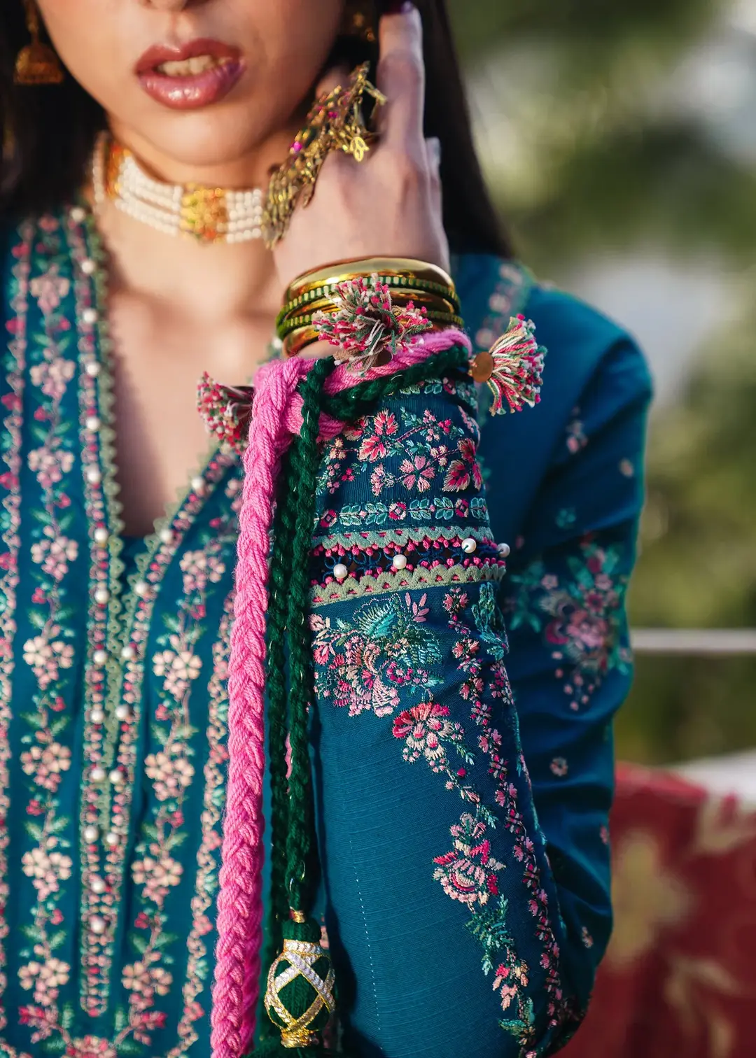 HUSSAIN REHAR NEW ARTICLE 3 PcS Unstitched Embroidered Suit