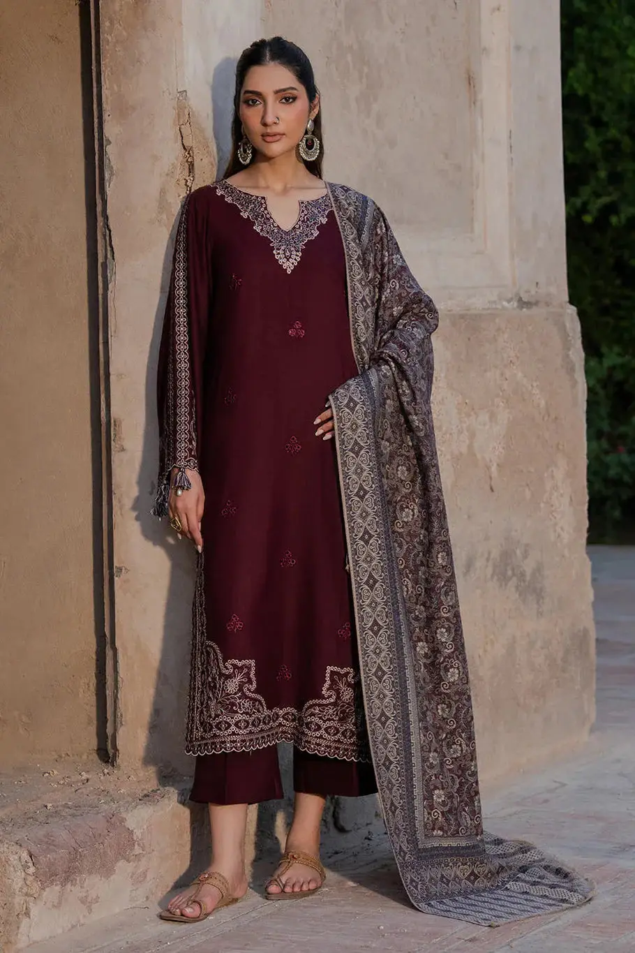 HIT ARTICLES MIX BRAND 3 Pcs Unstitched Embroidered Suit