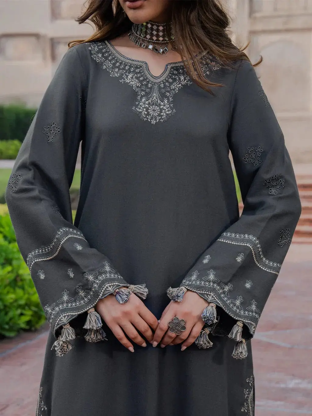HIT ARTICLES MIX BRAND 3 Pcs Unstitched Embroidered Suit