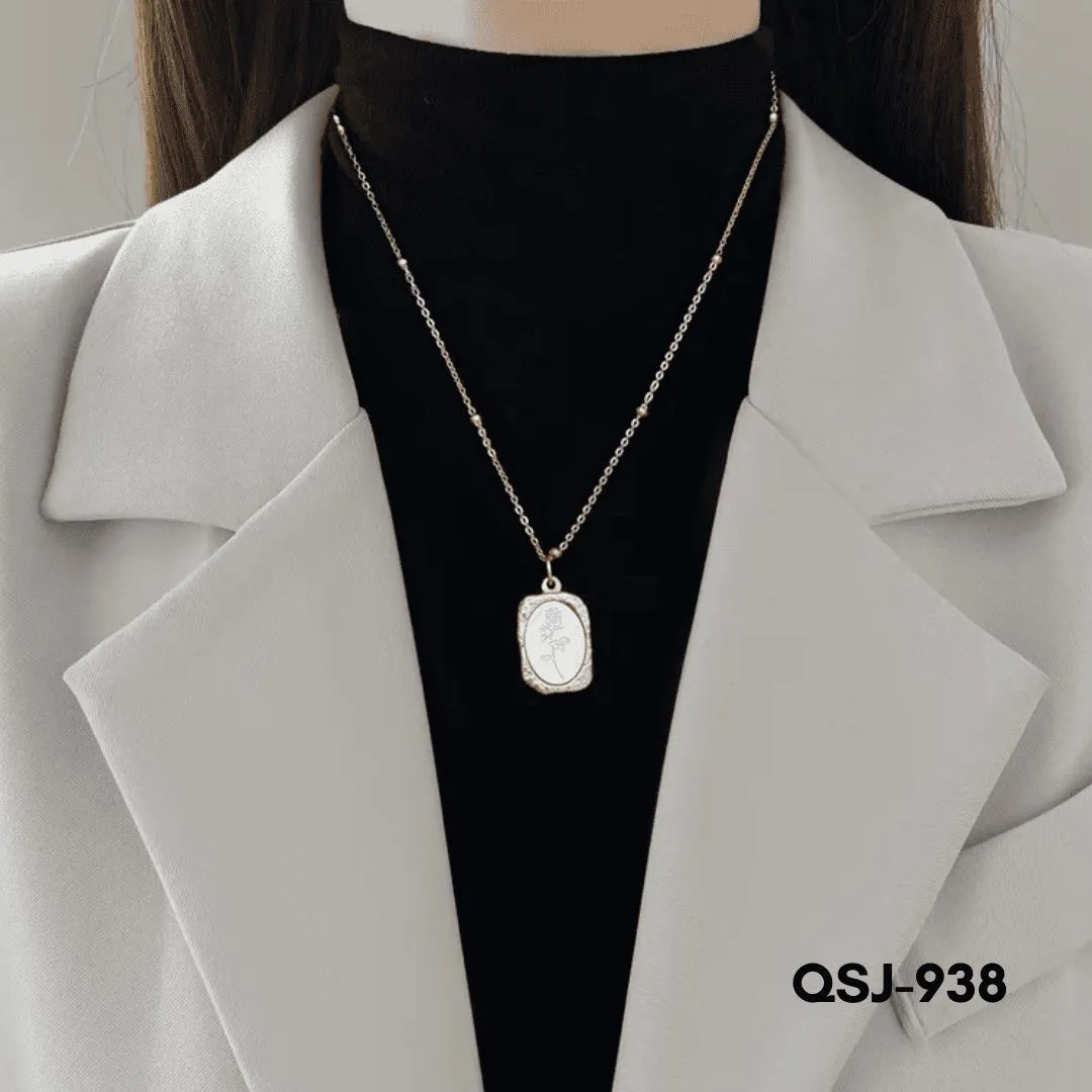 Golden Floral Flower Ball Necklace for Women