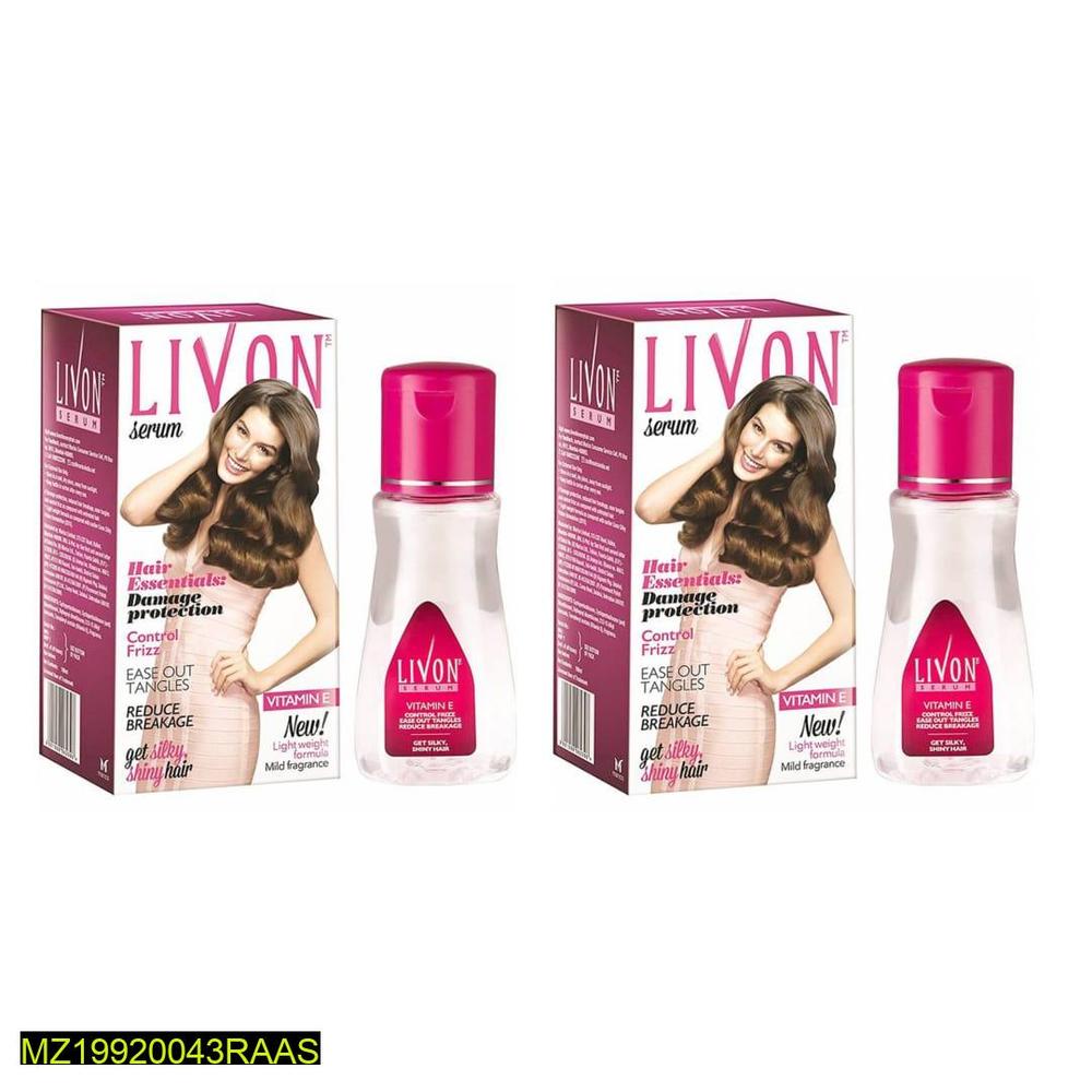 Livon Hair Serum Pink 50ml Frizz Control Shine