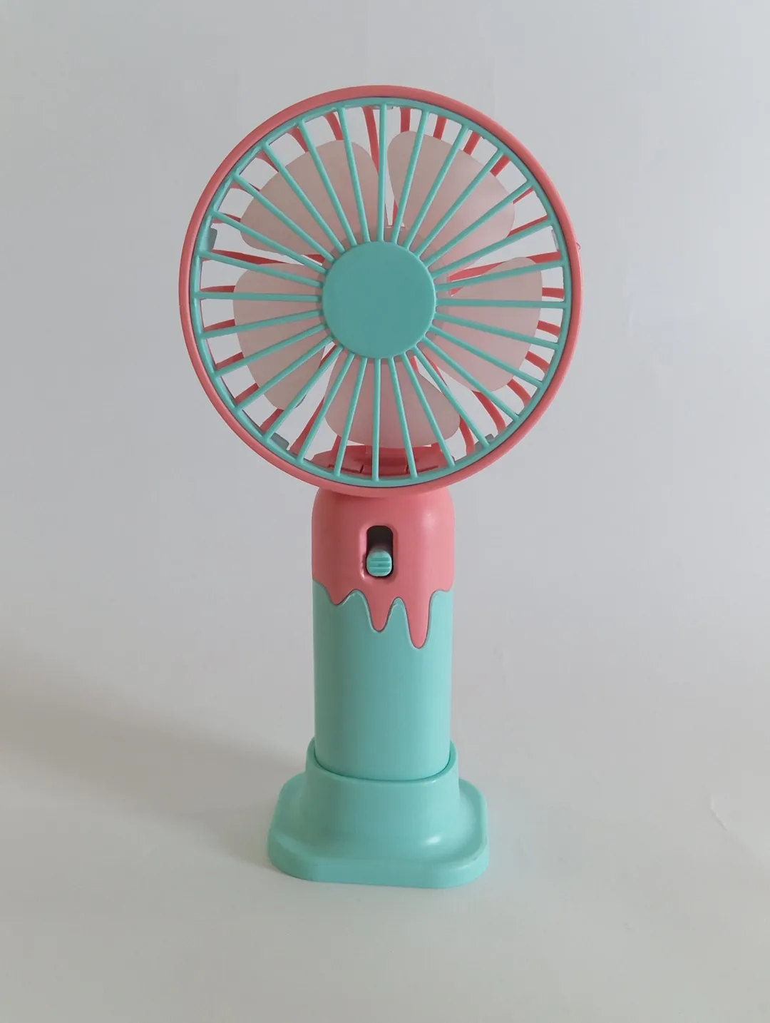 Rechargeable Mini Multifunctional Cooling Fan Portable Desk & Handheld Fan 2 pcs