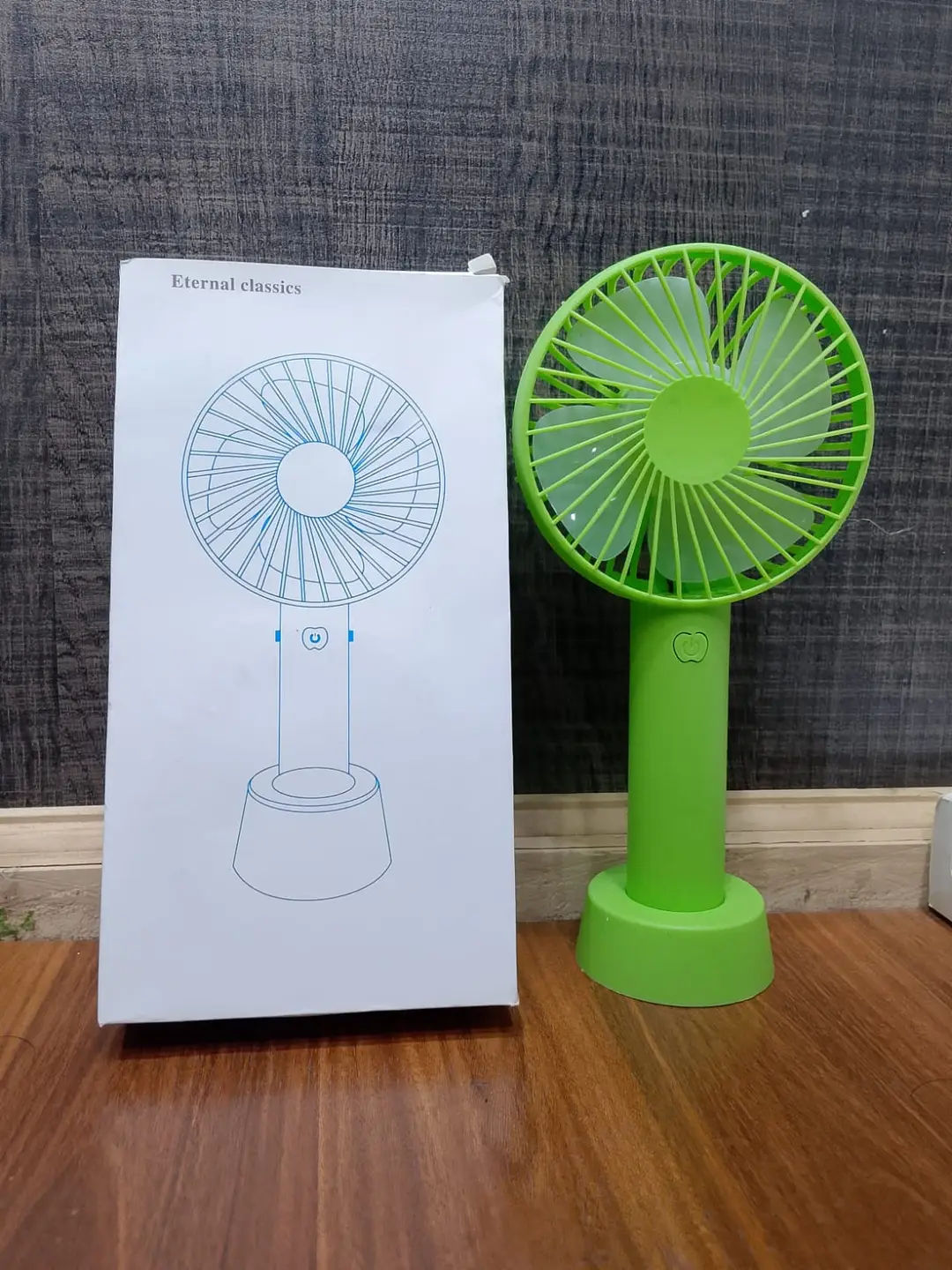 Portable Hand Fan Mini Desktop Cooling Fan Rechargeable Personal Air Fan Random Color
