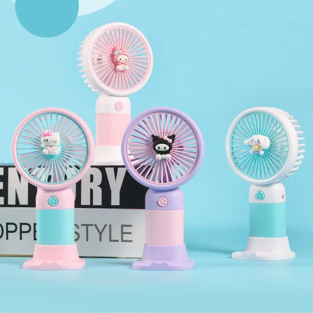 Model Mini Handheld USB Rechargeable Fans With Fruit Themed Designs Portable Cooling