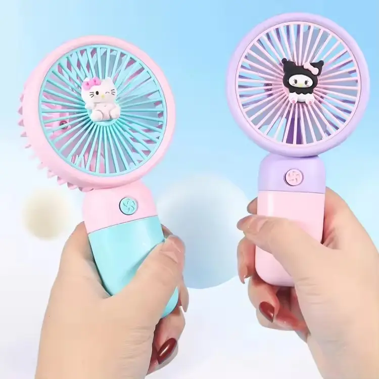 Model Mini Handheld USB Rechargeable Fans With Fruit Themed Designs Portable Cooling