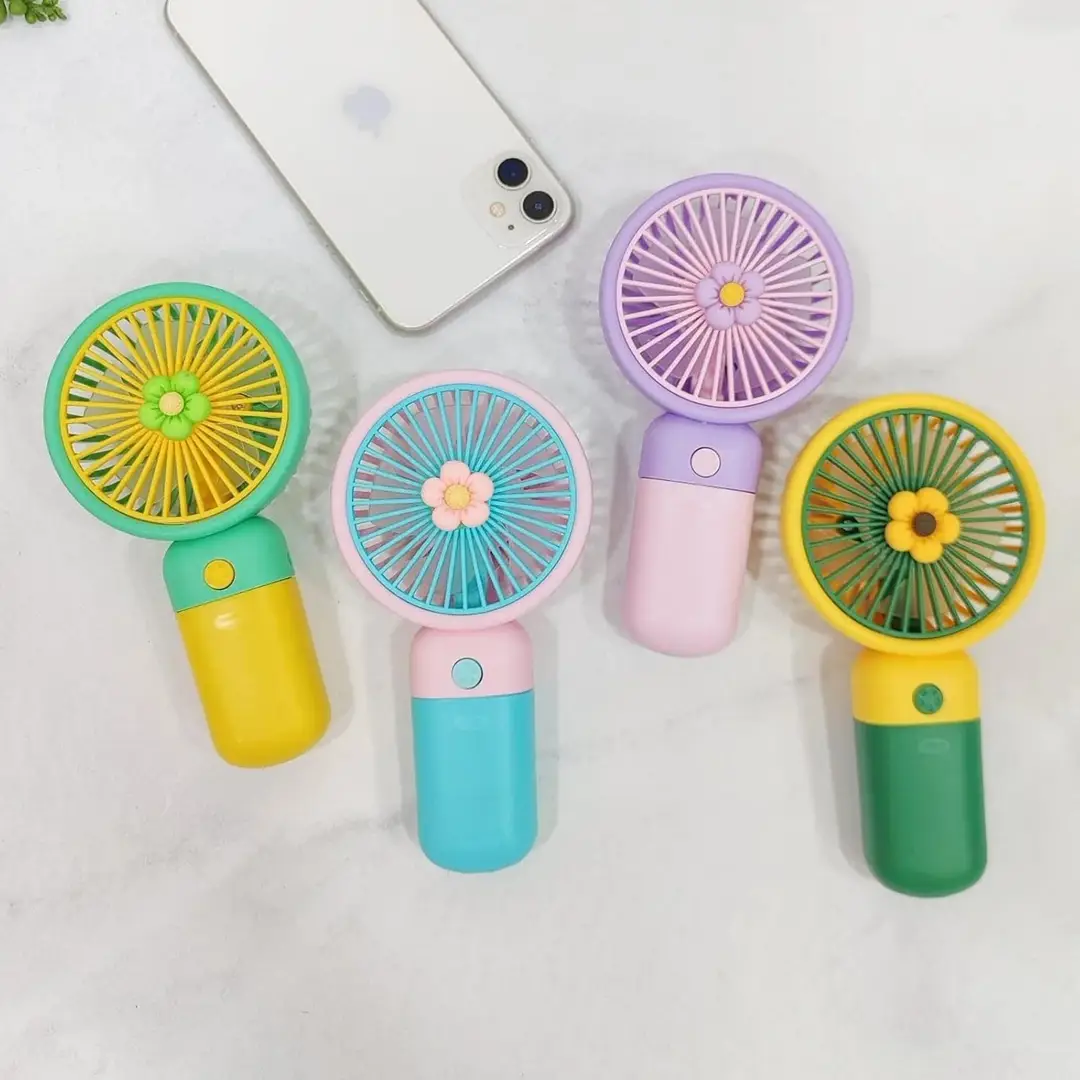 Model Mini Handheld USB Rechargeable Fans With Fruit Themed Designs Portable Cooling