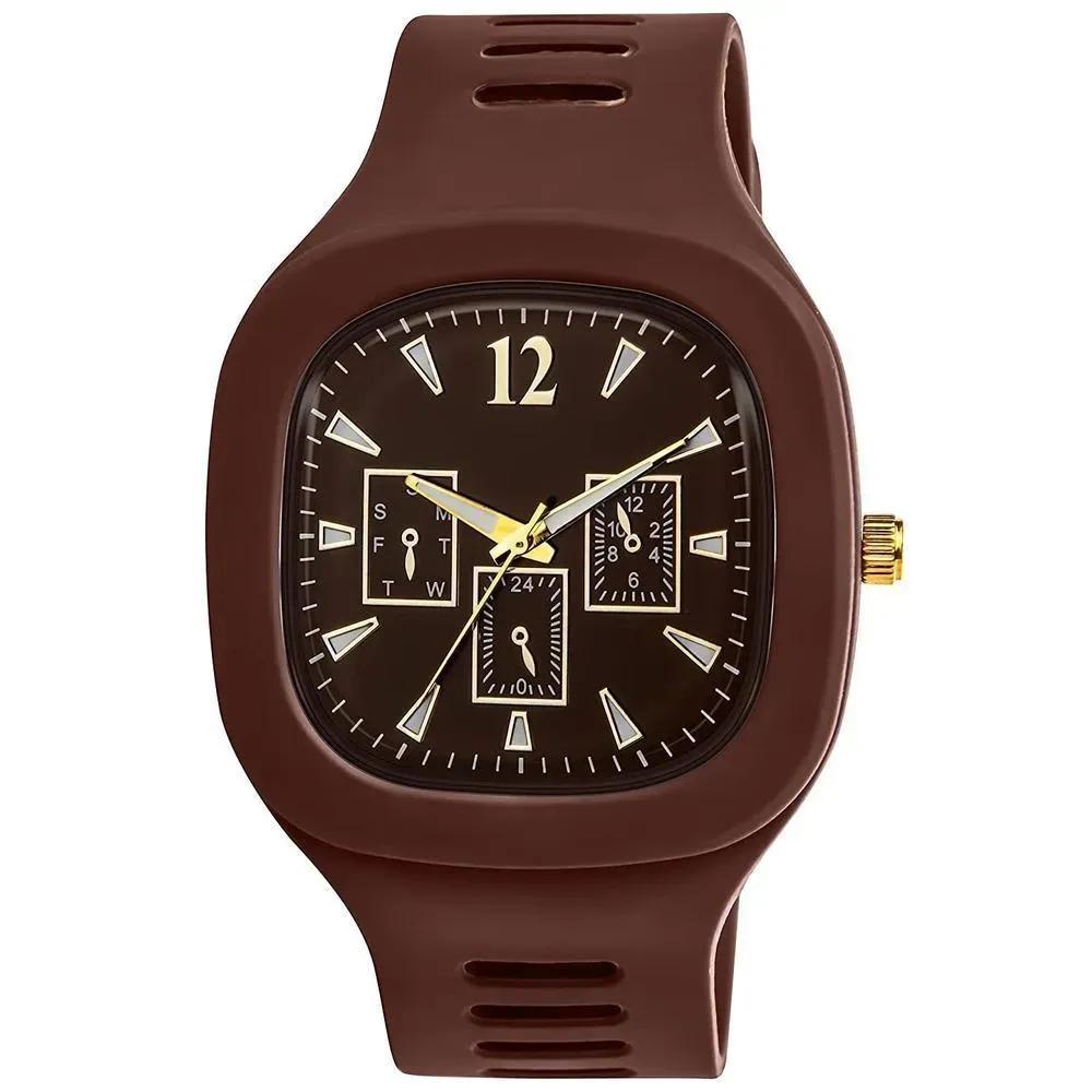 New Silicone Analogue Fashionable Wrist Watch for Men – Casual & Stylish Design
