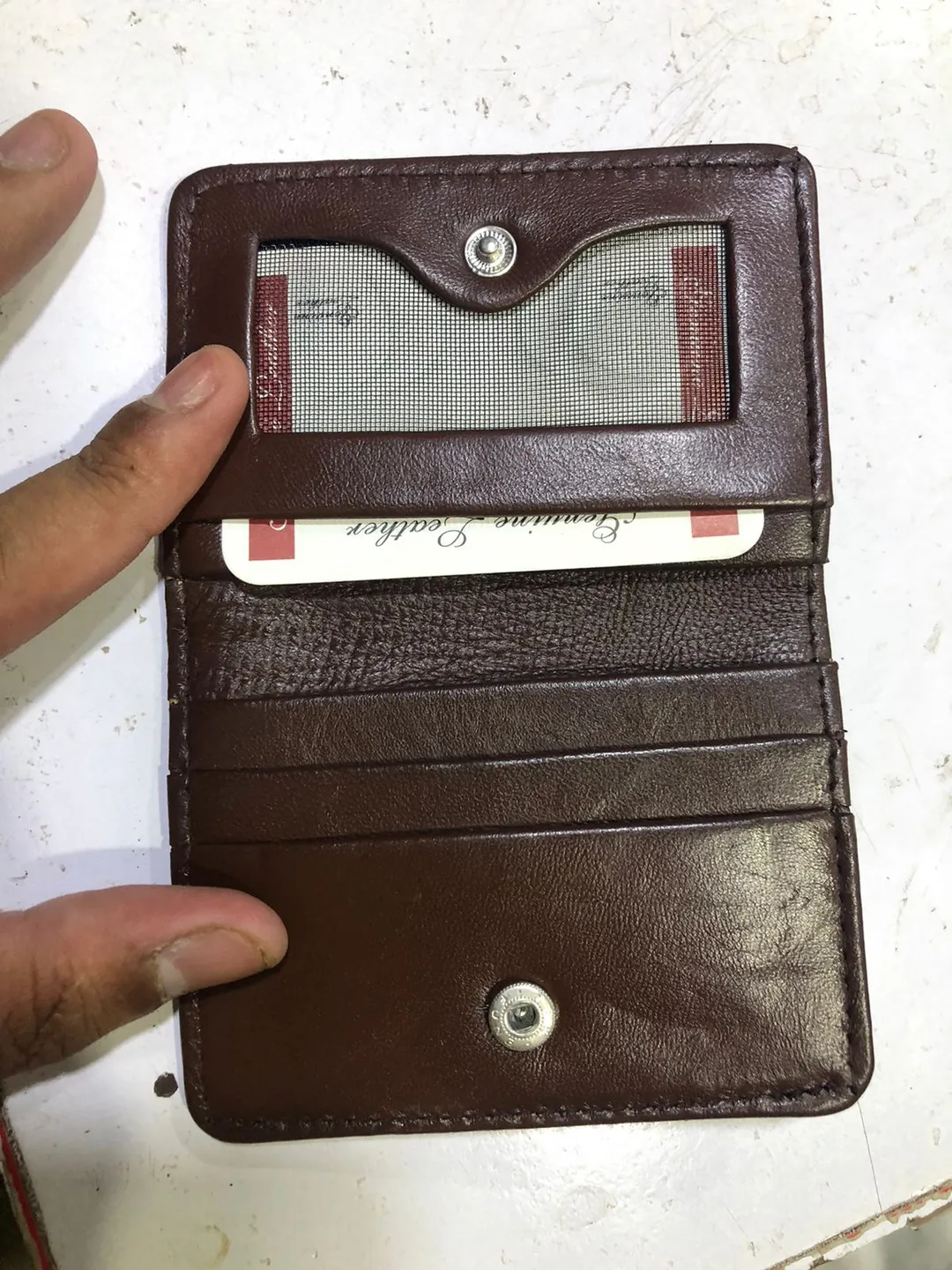 The Brown Leather Co. Men's PU Leather Wallet - Black & Brown