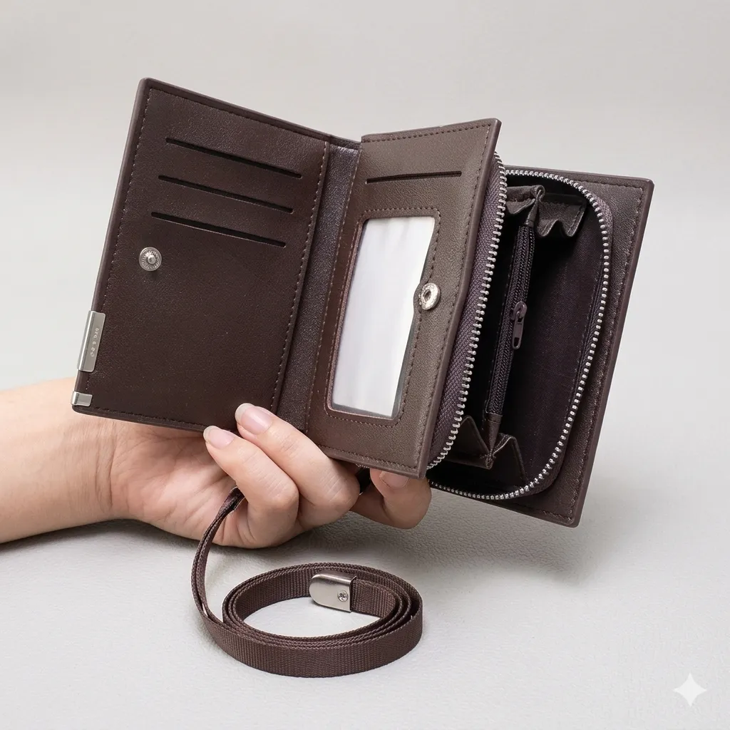 Balebaily Compact Short Wallet – Multi Card Holder with Money Clip & Coin Pocket for Men & Women - Black