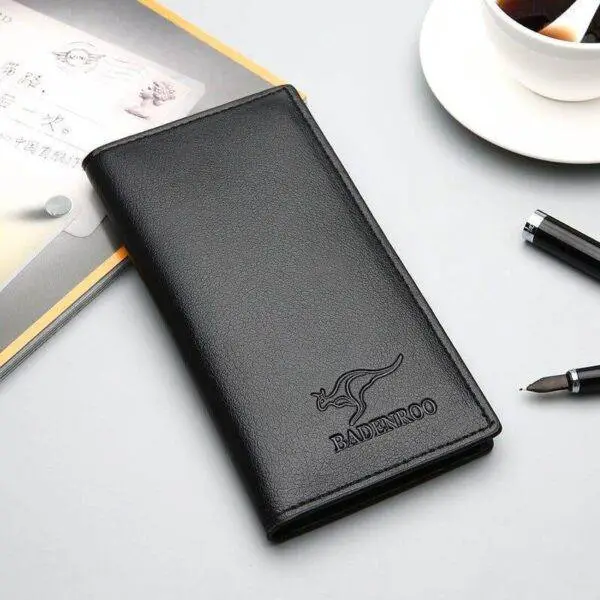 Breast Pocket Leather Wallet Men's Leather Wallet