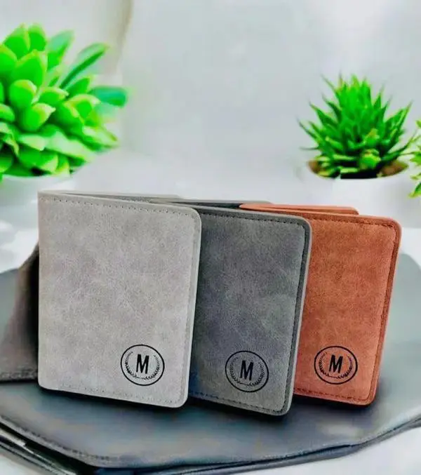 Plain Multicolor Leather Wallet